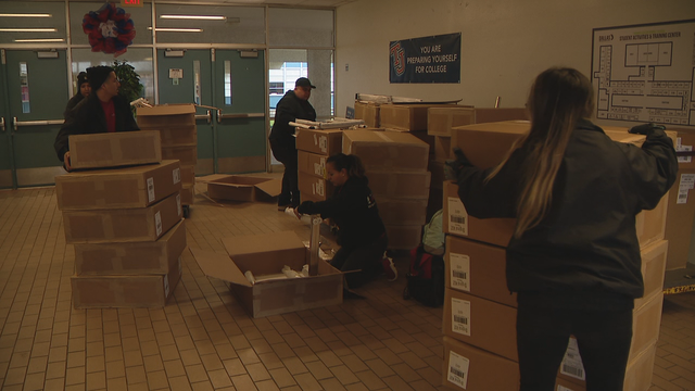 Desks donated for Dallas students relocated after tornado