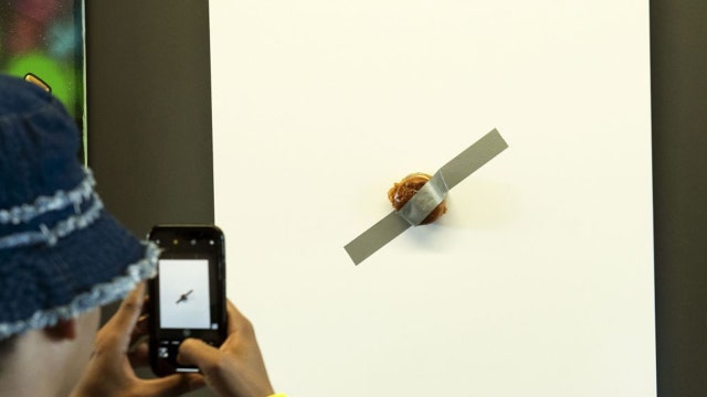 Popeyes selling $120G Chicken Sandwich duct-taped to a canvas