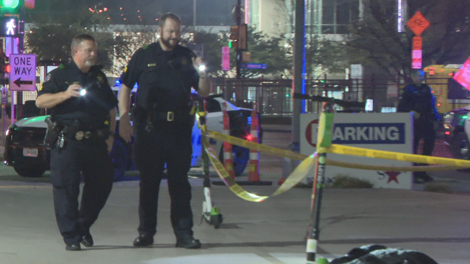 Woman shot during confrontation in Downtown Dallas