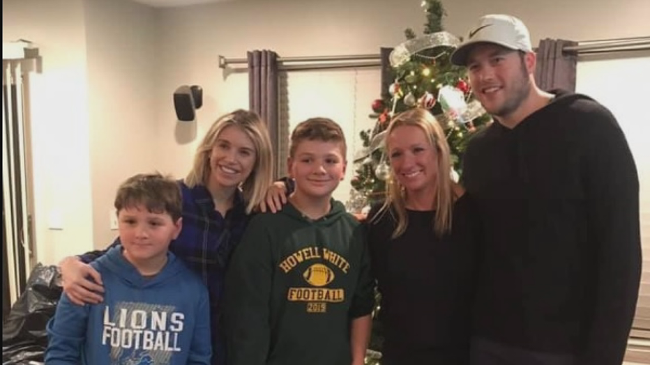 Matthew Stafford surprises family who recently lost their father