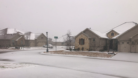 Winter weather moves through North Texas Saturday morning