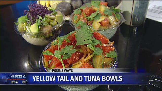 Yellowtail and Tuna Poke Bowls