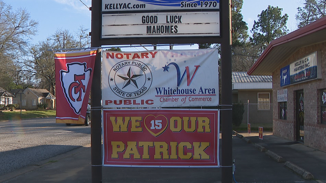 Whitehouse, East Texas hometown of Chiefs QB Patrick Mahomes, is ready for Super Bowl LIV