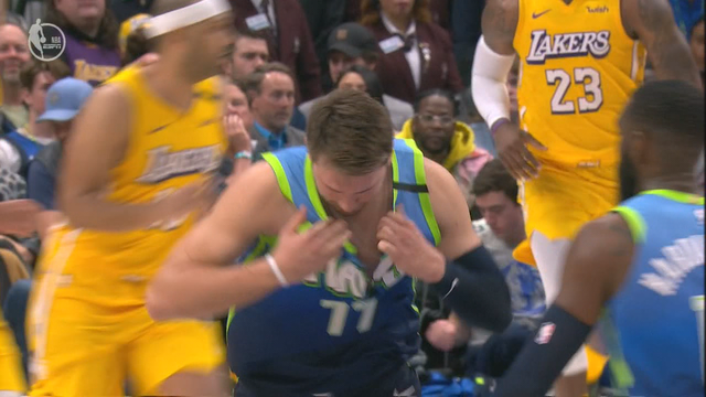 James leads Lakers over frustrated Doncic, Mavericks 129-114