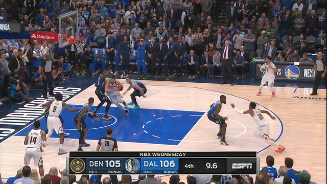 Jokic scores 33 to lead Nuggets past Mavericks 107-106