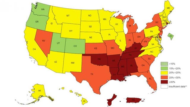 These are the laziest states in America, CDC study finds