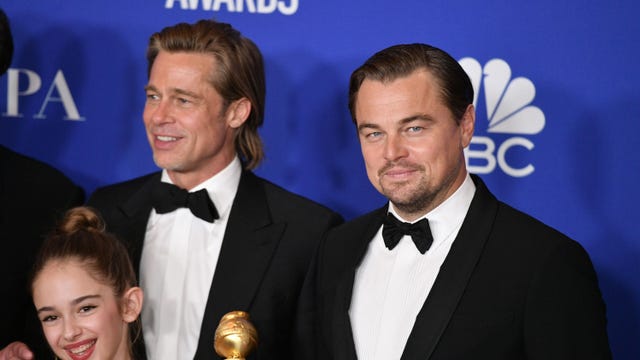 Brad Pitt makes 'Titanic' joke during Golden Globes speech: 'I would have shared the raft'