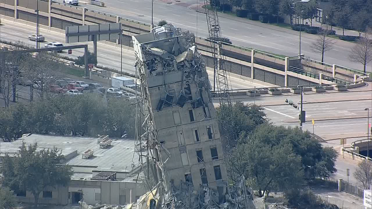 Leaning Tower of Dallas demolition could take days or weeks company