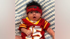 Kansas City hospital babies dressed as Chiefs players ahead of Super Bowl