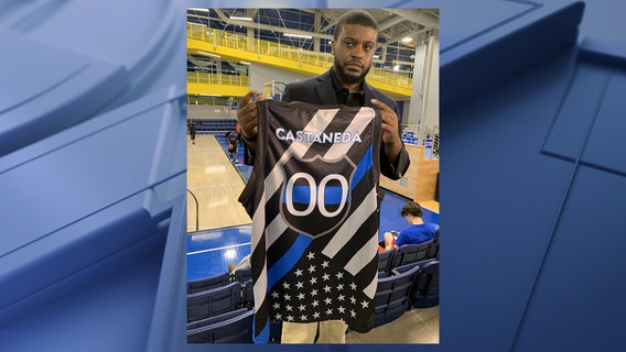 Dallas Heat hosts 'Back the Blue' night to honor fallen officer