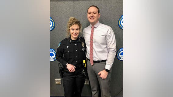 Married Kentucky police officers cut date night short at fried chicken restaurant to thwart armed robbery