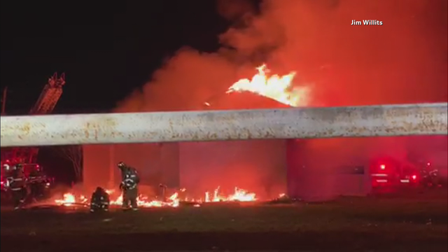 Dallas firefighter injured by debris from commercial building fire released from hospital