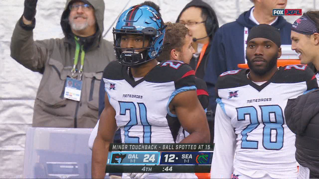 Dallas Renegades beat Seattle Dragons 24-12