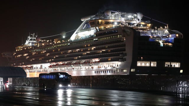 American cruise passengers quarantined at US military bases