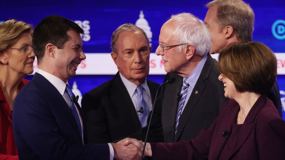 4233b77f-Democratic Presidential Candidates Debate In Charleston Ahead Of SC Primary