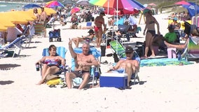 Beaches packed before county's closure goes into effect midnight Saturday