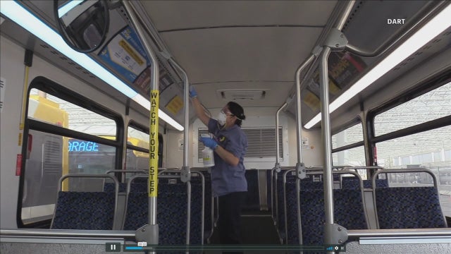 DART conducts enhanced cleaning on trains, buses amid coronavirus concerns