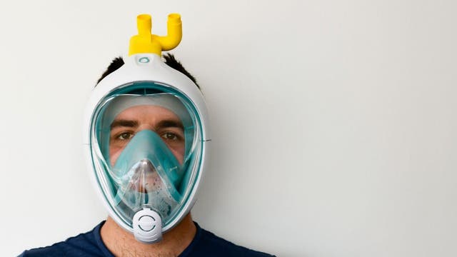 Italian engineers help coronavirus patients by harnessing snorkel masks for CPAP machines