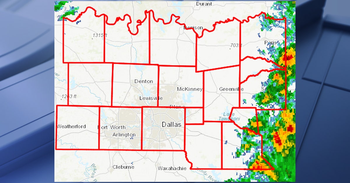 Tornado Watch issued for much of North Texas until 9 p.m. Wednesday ...
