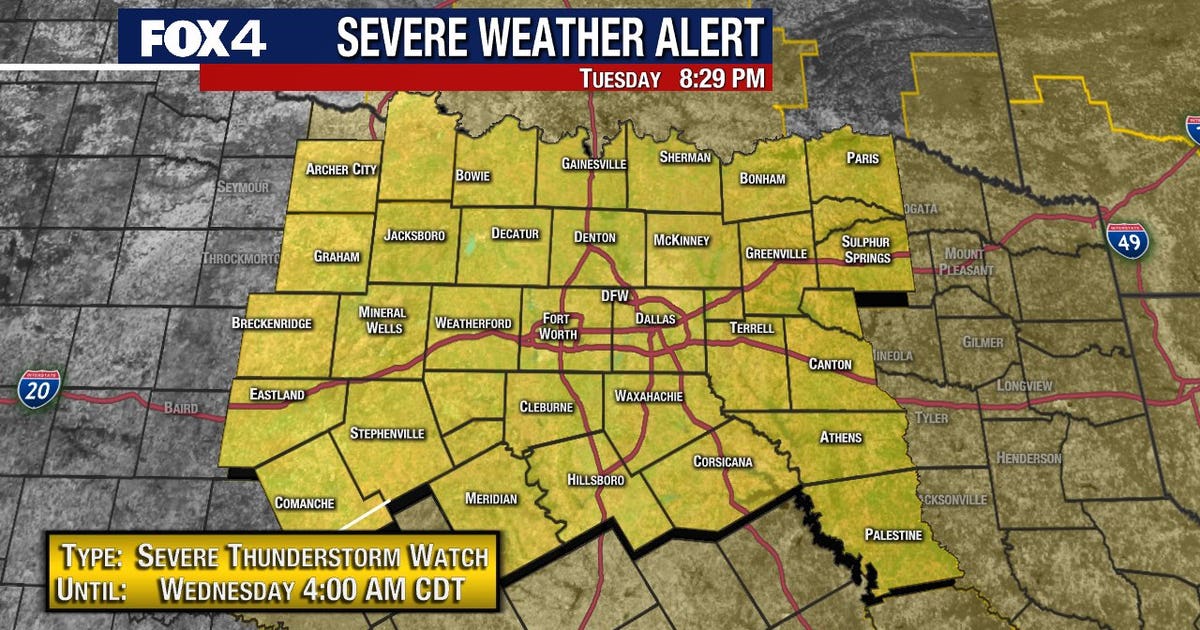 North Texas upgraded to 'Moderate Risk' for severe weather Tuesday ...