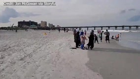 Dozens flock to Jacksonville beaches as coronavirus restrictions ease