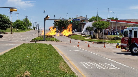 Some homes, businesses in Grand Prairie evacuated due to natural gas fire