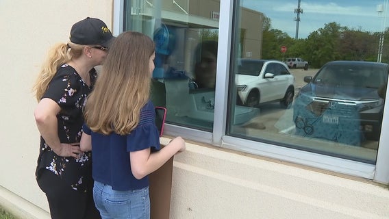 North Texas family finds creative way to support hospitalized loved one while visiting is restricted