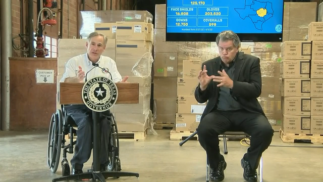 Gov. Greg Abbott ‘confident’ about supply numbers for Texas healthcare workers, first responders