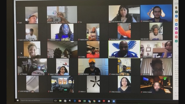 Wilmer-Hutchins H.S. seniors reconnect in virtual lunchroom