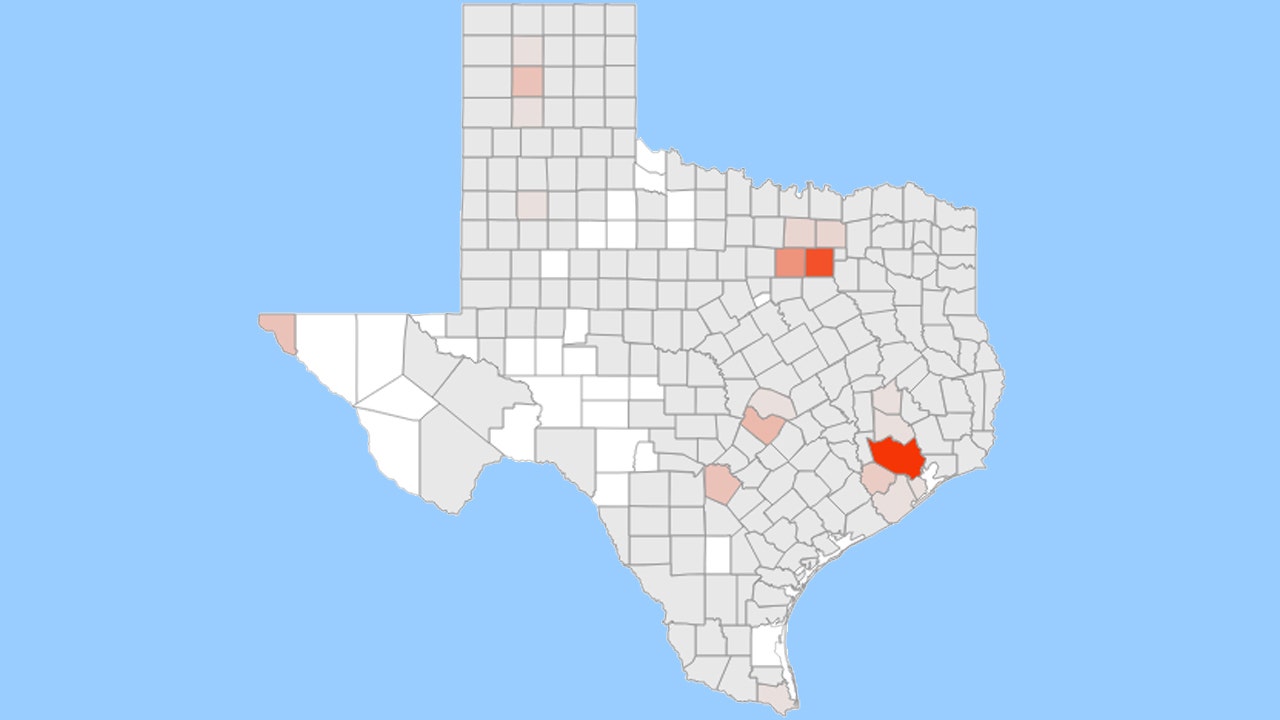 Interactive map of Texas COVID-19 cases