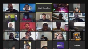 Dallas ISD seniors reconnect in cyber-cafeteria with 'chicken and chat'