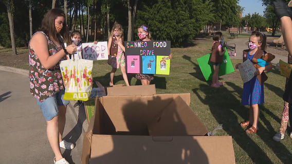 Girl Scout troop collects canned goods for Frisco food pantry