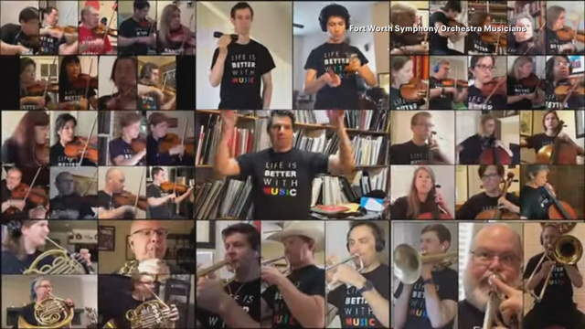 61 Fort Worth Symphony musicians perform for special 'thank you' video