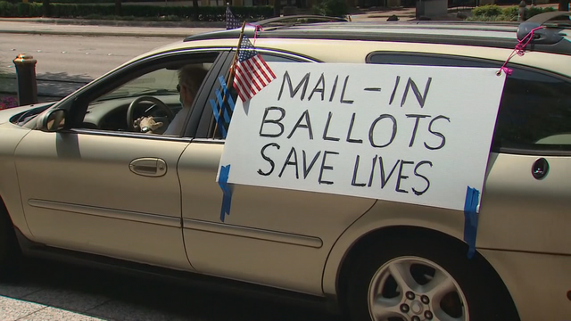 Rally held in Dallas to push for an expansion to mail-in voting during COVID-19 pandemic