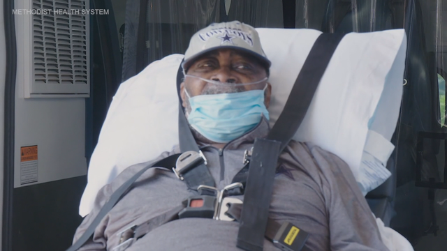 Veteran COVID-19 patient released from the hospital after Blue Angels flyover