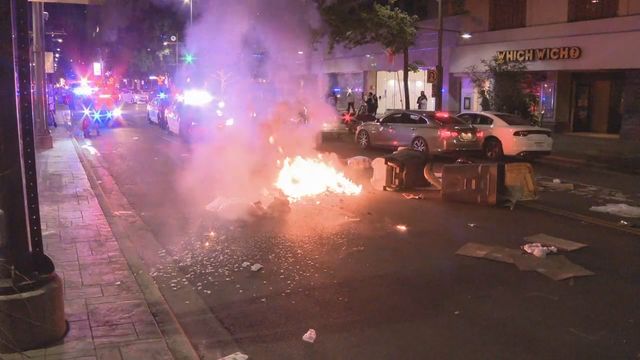 Chaos erupts overnight in Downtown Dallas following protests over George Floyd's death