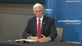 Mike Pence visits Dallas to get update on COVID-19 response and speak at First Baptist Dallas