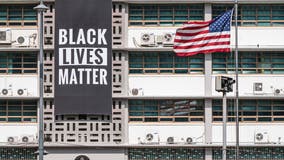 Black Lives Matter banner removed at US Embassy in Seoul