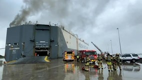 9 firefighters hospitalized in Jacksonville after ship explosion