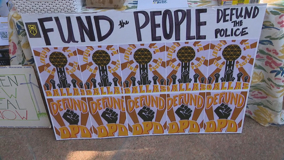 Defund the Police Block Party held in Downtown Dallas