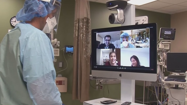 Parkland Hospital doctors and nurses helping to bridge the gap for COVID-19 families