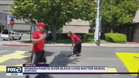 Vandals paint over Black Lives Matter mural in Martinez