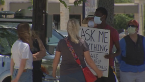 UT Dallas student holds street corner conversations on race, equality