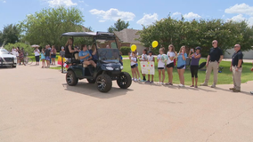 Forney residents welcome home 12-year-old girl who survived shark attack