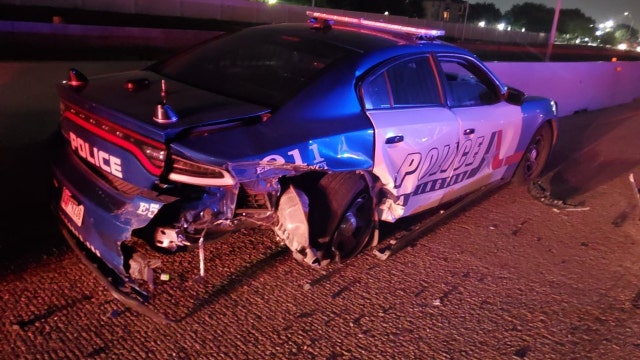 Suspected drunk driver crashes into Arlington PD vehicle