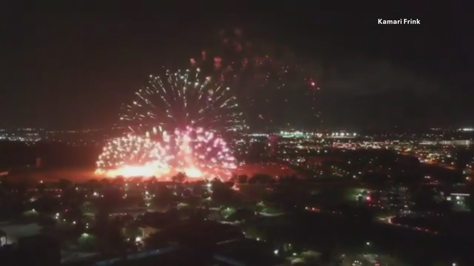 Image Of Fireworks Going Off