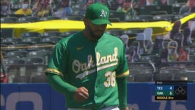 Oakland A's sweep Texas Rangers