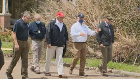 Trump surveys Hurricane Laura damage in Texas, Louisiana