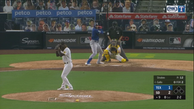 Machado's grand slam in 10th lifts Padres over Rangers 6-3