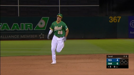 Rangers drop second straight against A's, 6-4